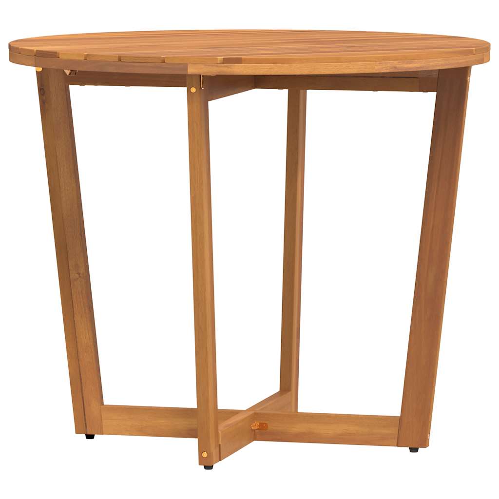 Tuintafel rond Ø90x75 cm massief acaciahout