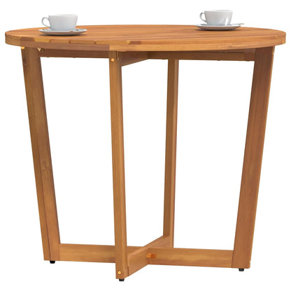 Tuintafel rond Ø90x75 cm massief acaciahout