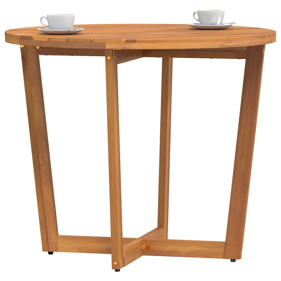 Tuintafel rond Ø90x75 cm massief acaciahout