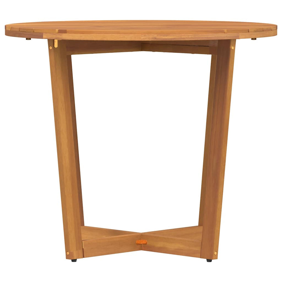 Tuintafel rond Ø90x75 cm massief acaciahout