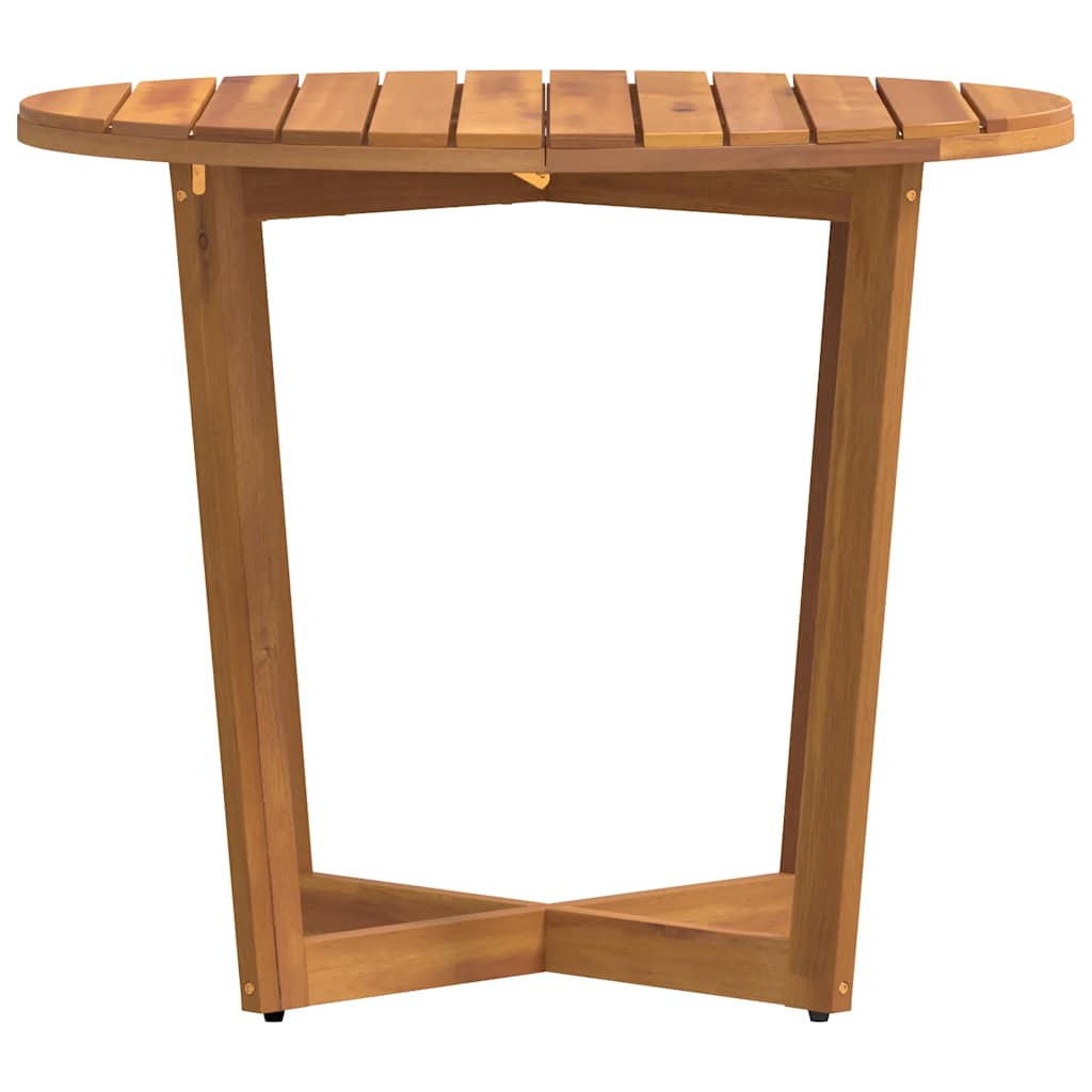 Tuintafel rond Ø90x75 cm massief acaciahout