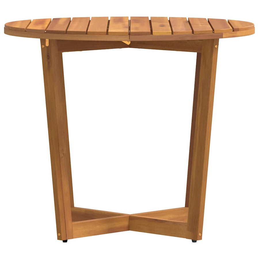Tuintafel rond Ø90x75 cm massief acaciahout