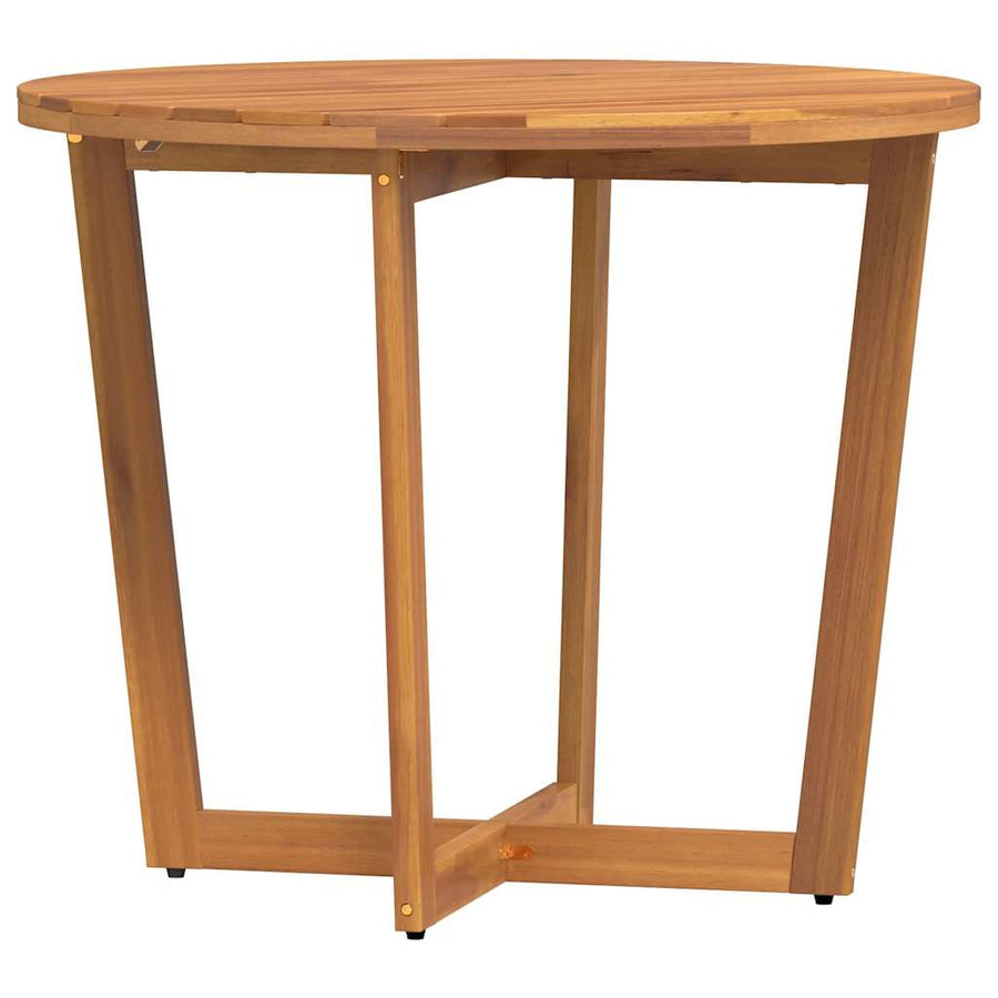 Tuintafel rond Ø90x75 cm massief acaciahout