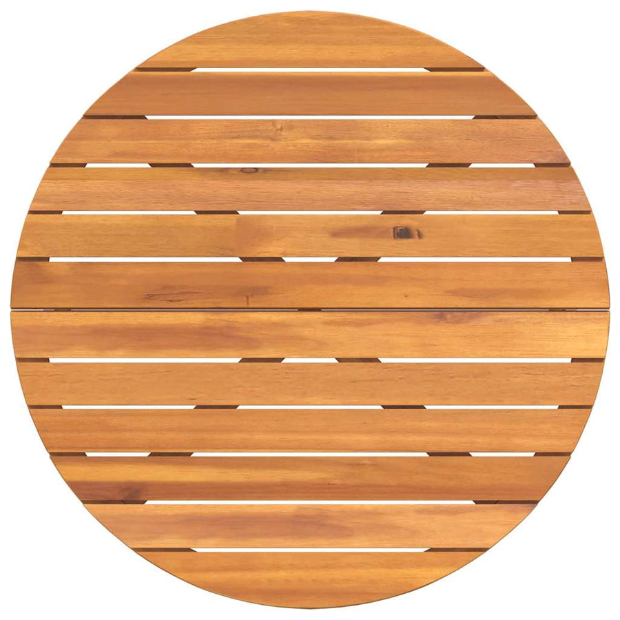 Tuintafel rond Ø90x75 cm massief acaciahout