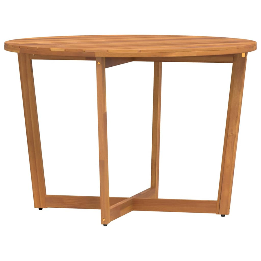 Tuintafel rond Ø110x75 cm massief acaciahout