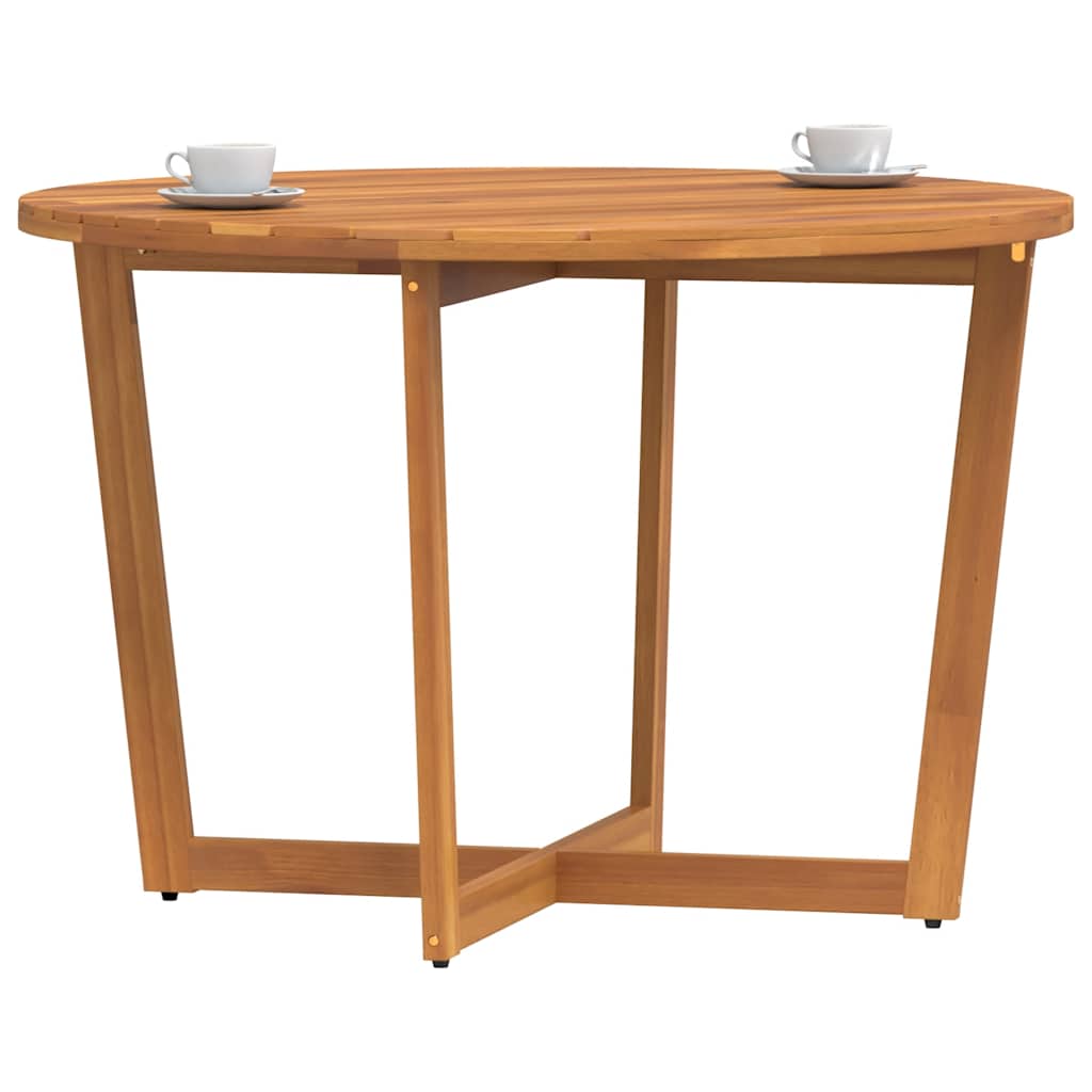Tuintafel rond Ø110x75 cm massief acaciahout