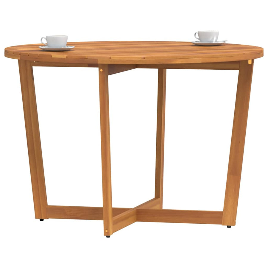 Tuintafel rond Ø110x75 cm massief acaciahout
