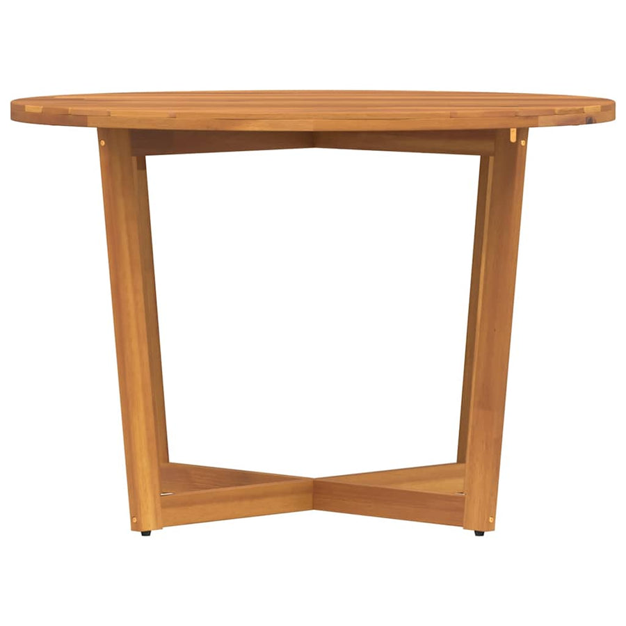 Tuintafel rond Ø110x75 cm massief acaciahout