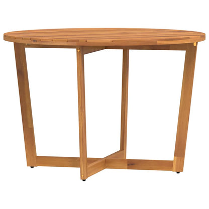 Tuintafel rond Ø110x75 cm massief acaciahout
