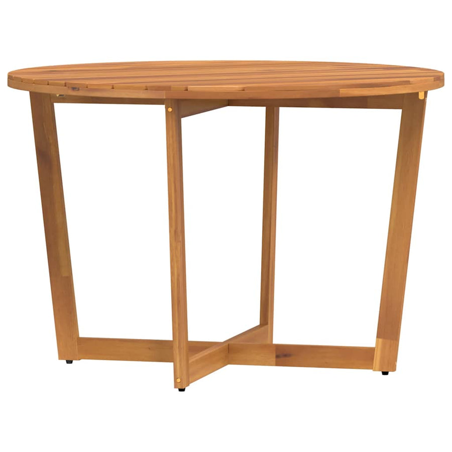 Tuintafel rond Ø110x75 cm massief acaciahout
