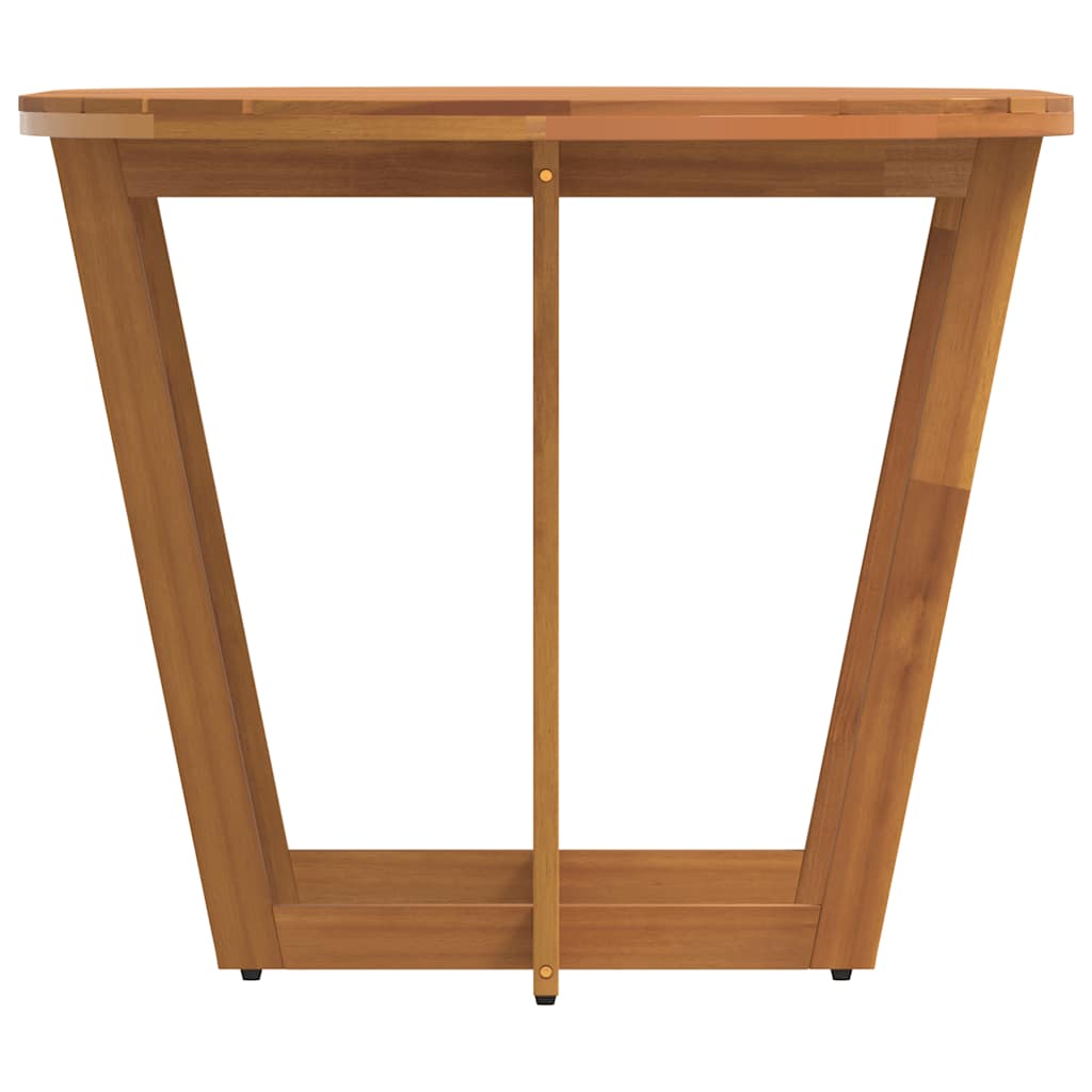Tuintafel ovaal 150x90x75 cm massief acaciahout