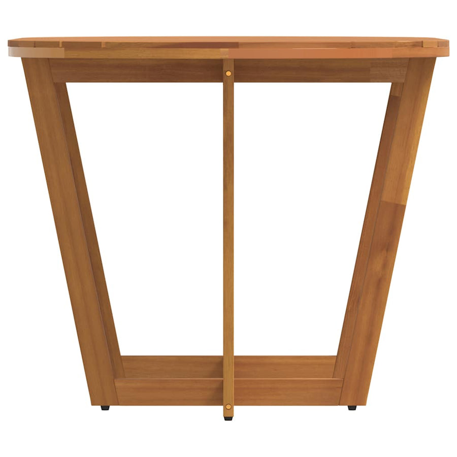 Tuintafel ovaal 150x90x75 cm massief acaciahout