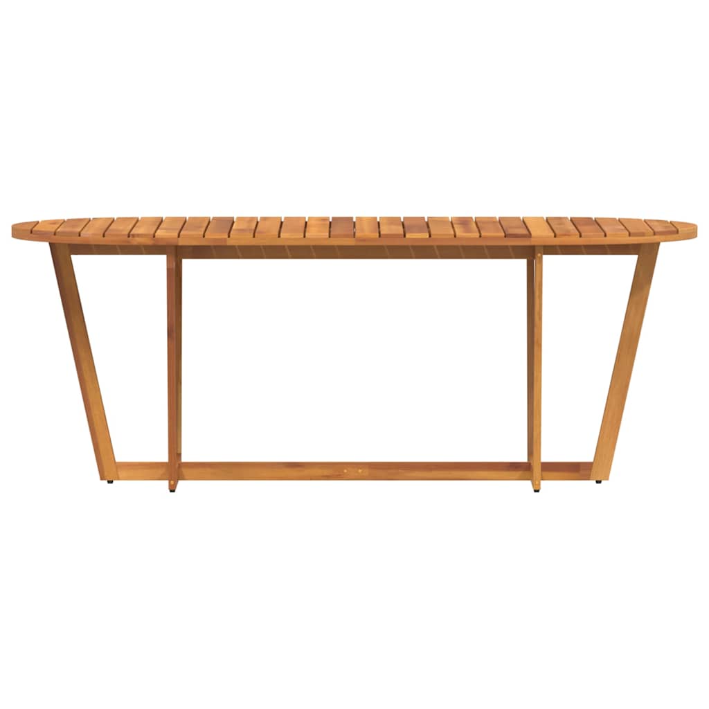 Tuintafel ovaal 200x90x75 cm massief acaciahout