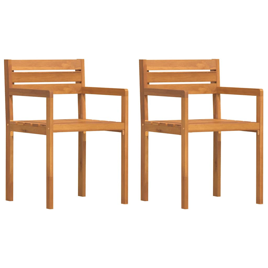 Tuinstoelen 2 st 50x53x80 cm massief acaciahout