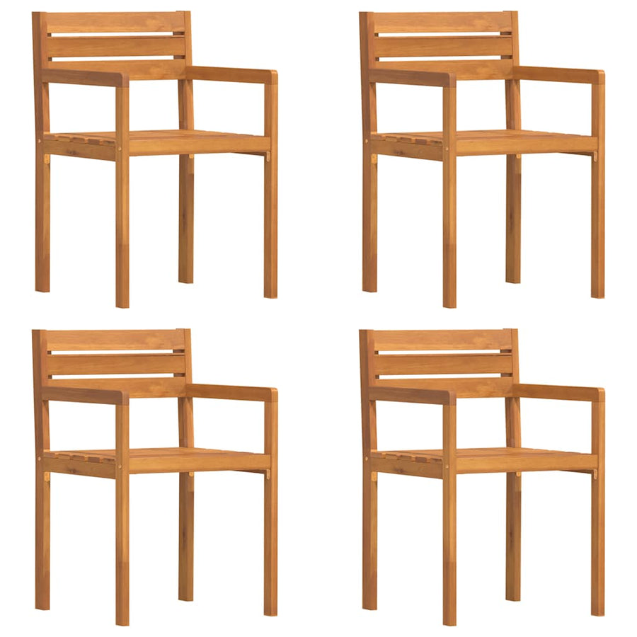 Tuinstoelen 4 st 50x53x80 cm massief acaciahout