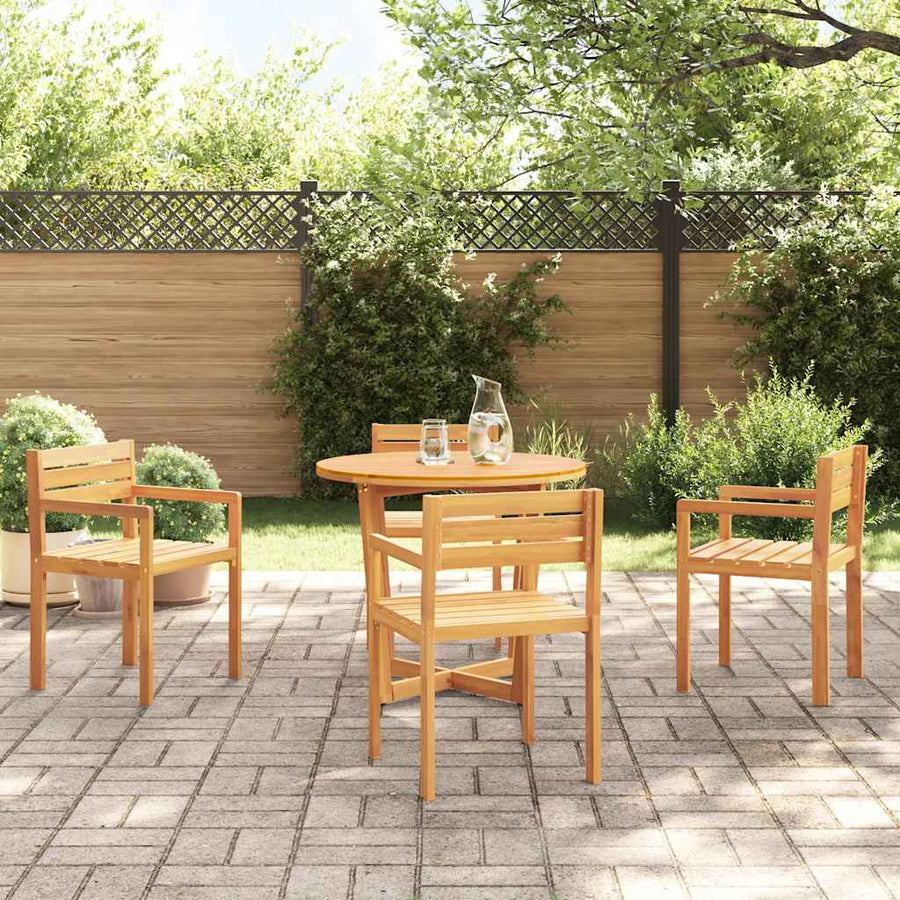 Tuinstoelen 4 st 50x53x80 cm massief acaciahout