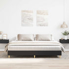 Bed frame with mattress, without mattress 200x200 cm chipboard black