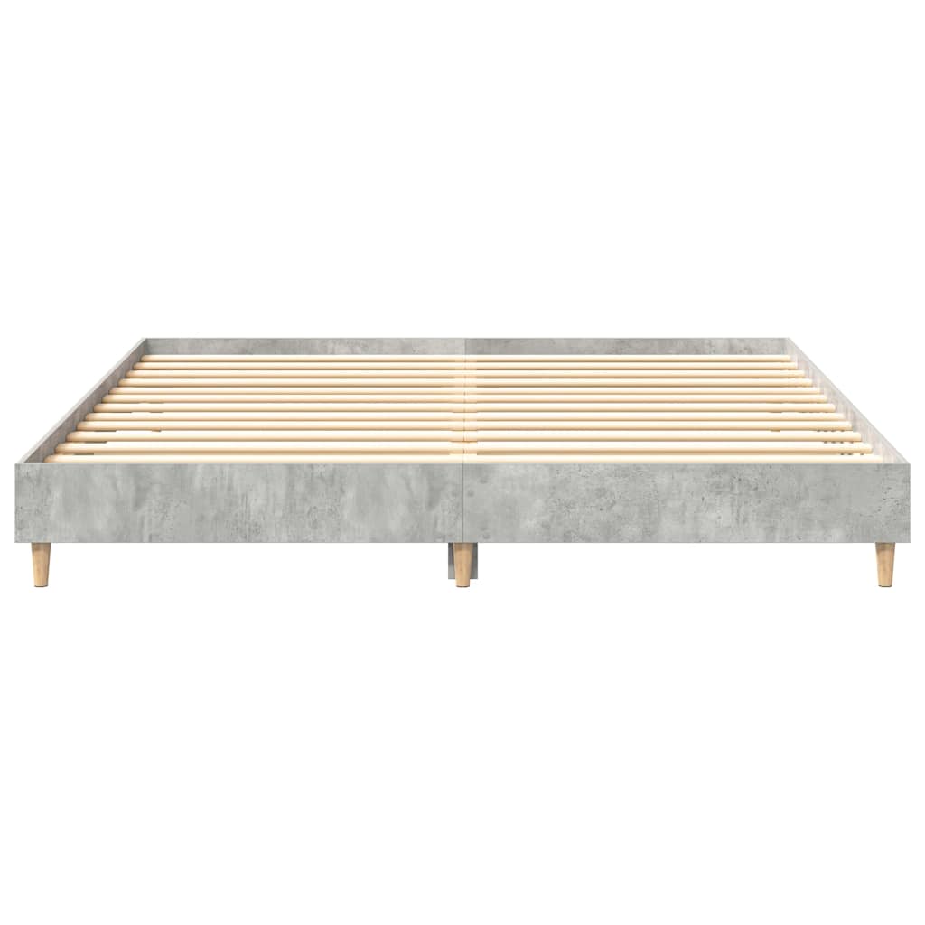 Bedframe zonder matras 200x200 cm spaanplaat betongrijs