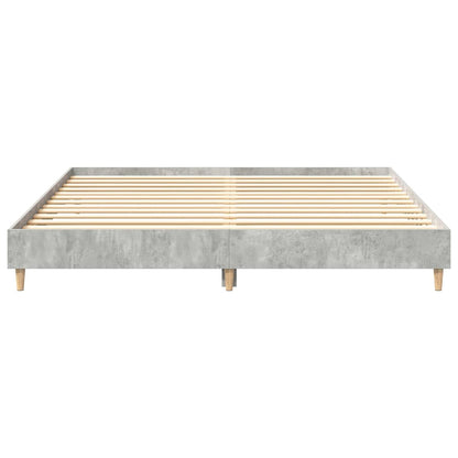 Bedframe zonder matras 200x200 cm spaanplaat betongrijs