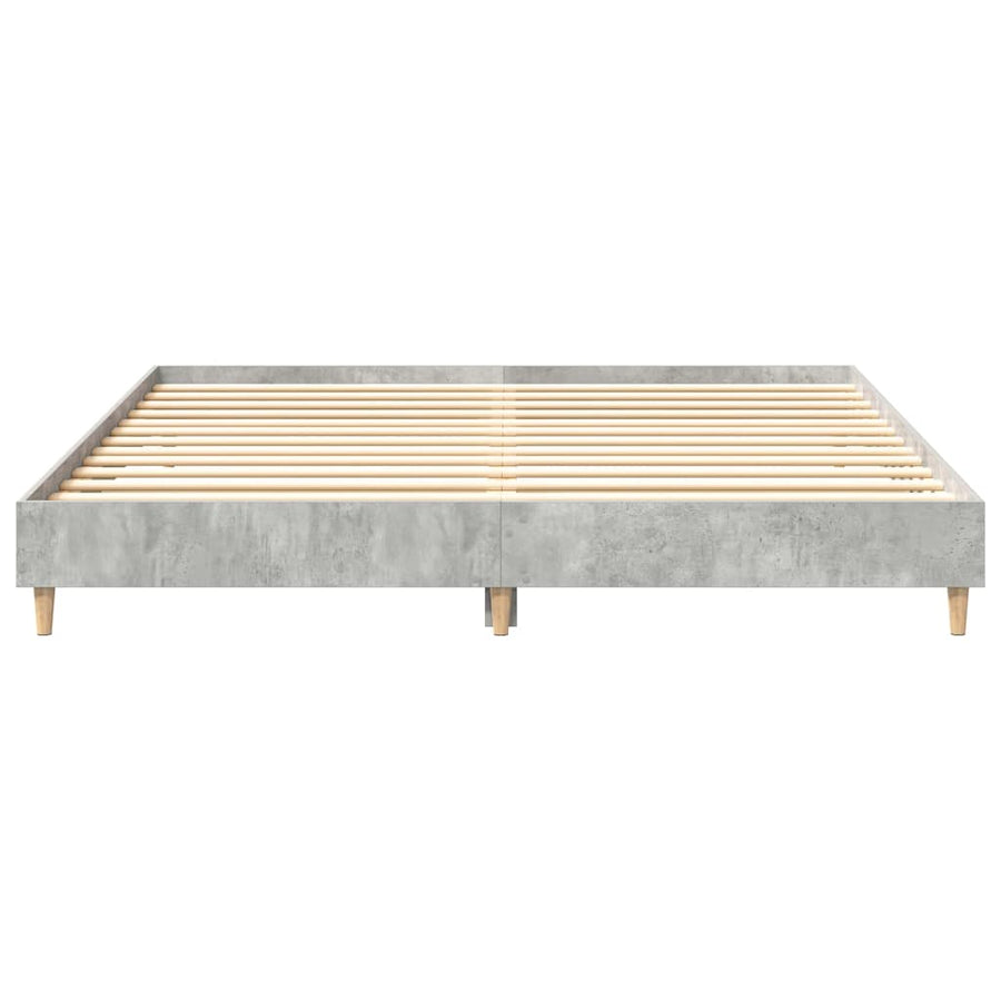Bedframe zonder matras 200x200 cm spaanplaat betongrijs