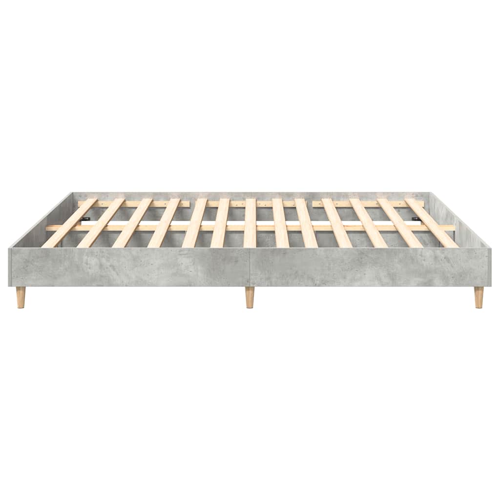 Bedframe zonder matras 200x200 cm spaanplaat betongrijs