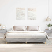 Bedframe 200x200 cm spaanplaat grijs sonoma