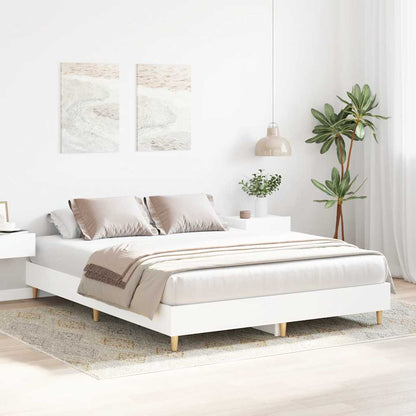 Bedframe zonder matras 150x200 cm spaanplaat wit