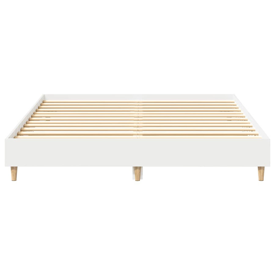 Bedframe zonder matras 150x200 cm spaanplaat wit