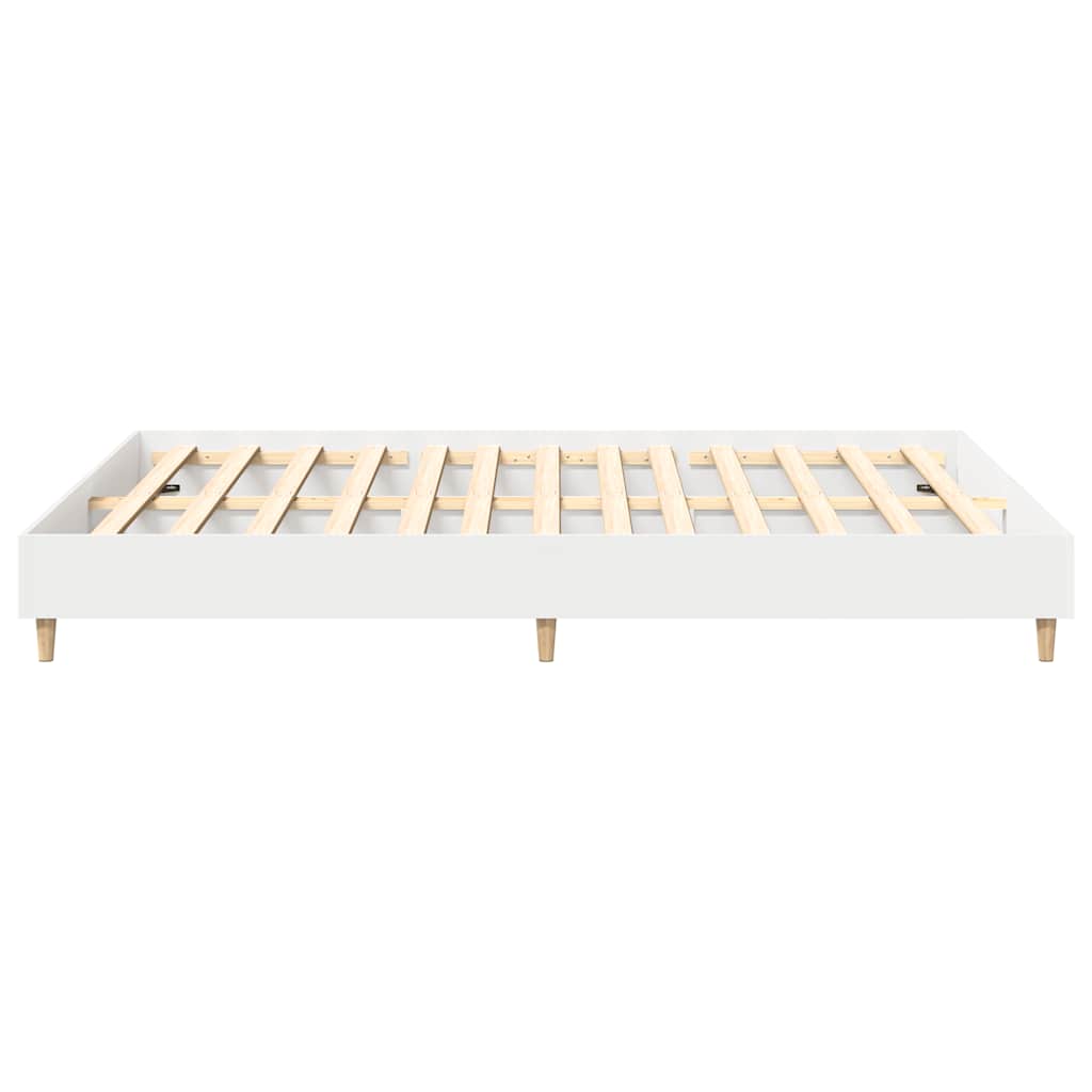 Bedframe zonder matras 150x200 cm spaanplaat wit