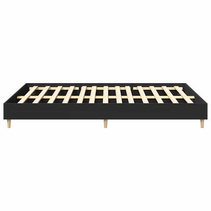 Bedframe zonder matras 150x200 cm spaanplaat zwart