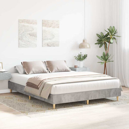 Bedframe zonder matras 150x200 cm spaanplaat betongrijs