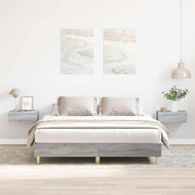 Bedframe 150x200 cm spaanplaat grijs Sonoma
