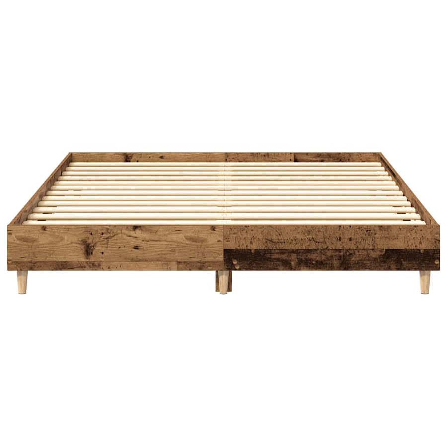 Bedframe zonder matras 150x200 cm spaanplaat bewerkt hout