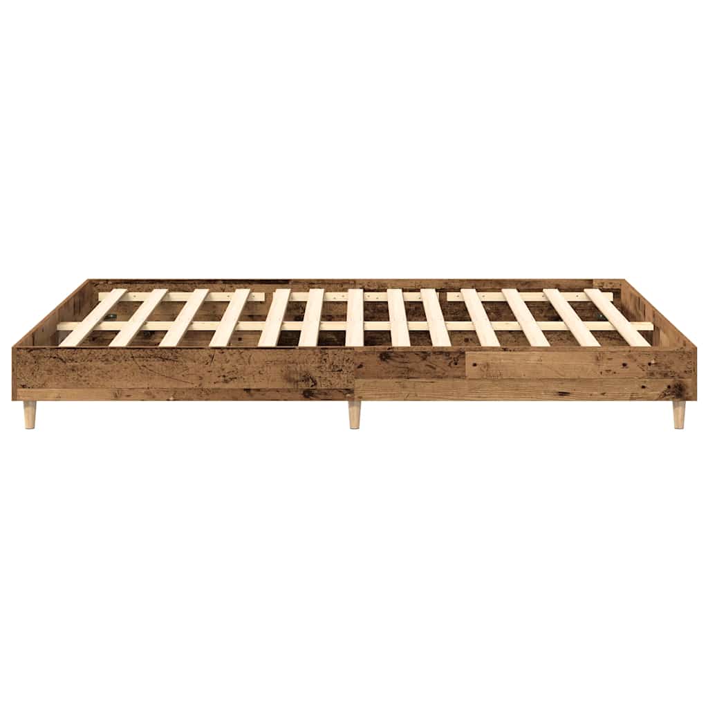 Bedframe zonder matras 150x200 cm spaanplaat bewerkt hout
