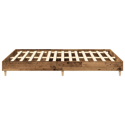 Bedframe zonder matras 150x200 cm spaanplaat bewerkt hout
