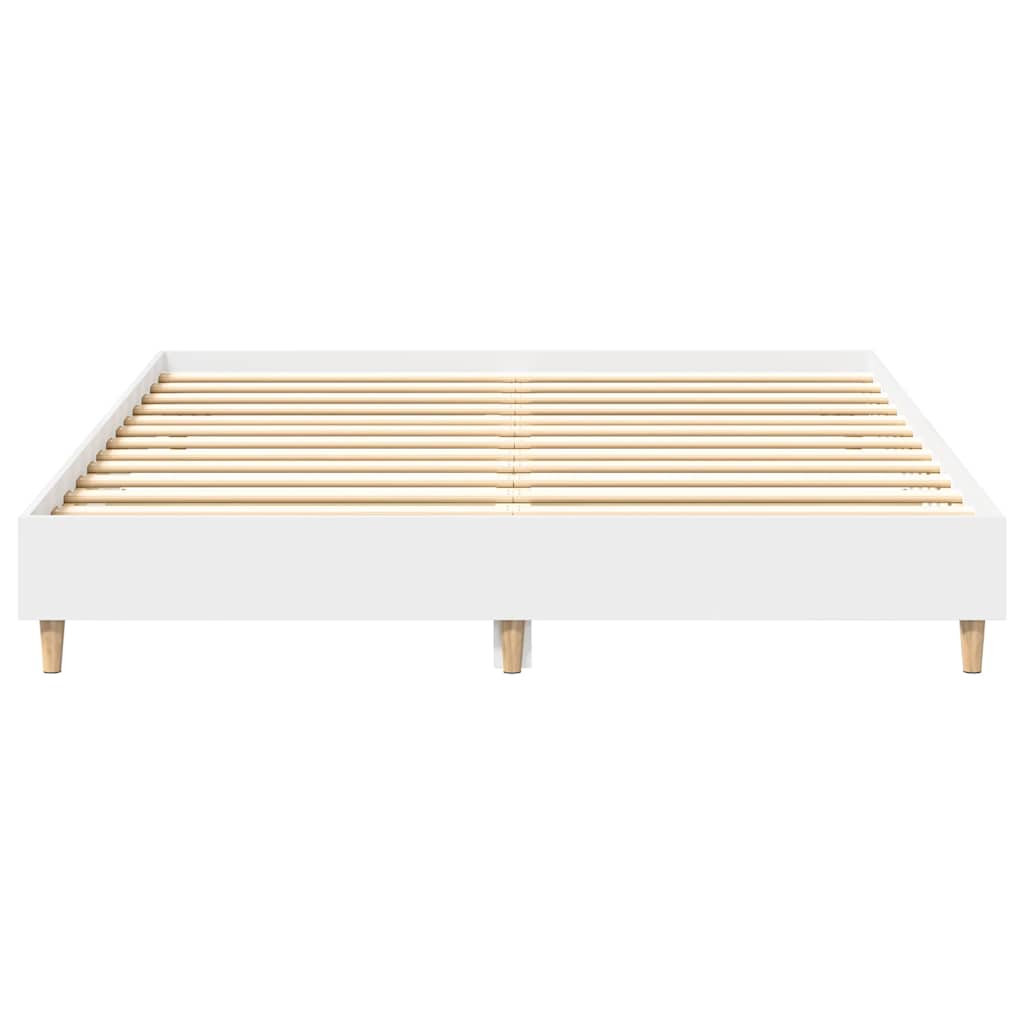 Bedframe zonder matras 140x200 cm spaanplaat wit