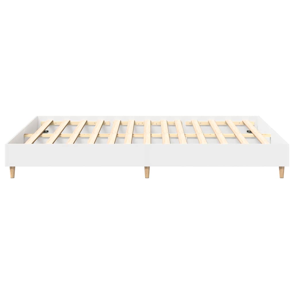 Bedframe zonder matras 140x200 cm spaanplaat wit