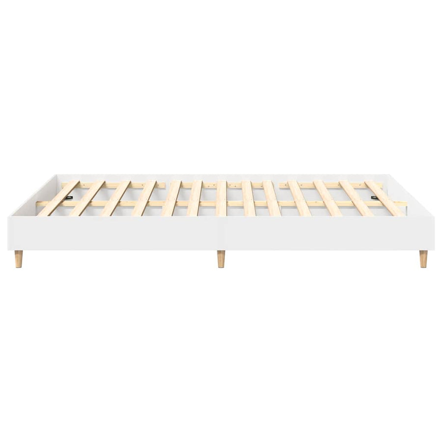 Bedframe zonder matras 140x200 cm spaanplaat wit