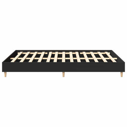 Bedframe zonder matras 140x200 cm spaanplaat zwart