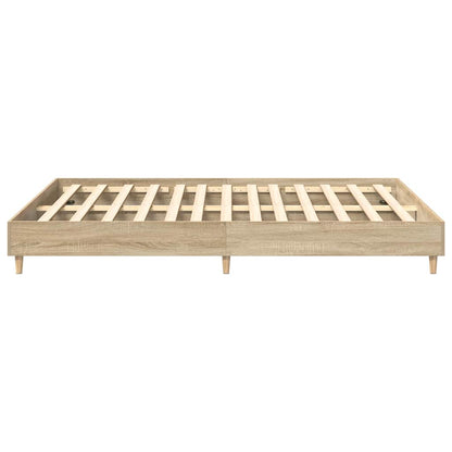 Bedframe zonder matras 140x200cm spaanplaat Sonoma eikenkleurig