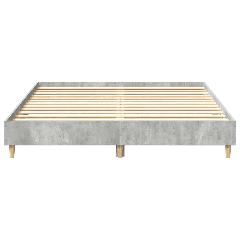 Bedframe zonder matras 140x200 cm spaanplaat betongrijs