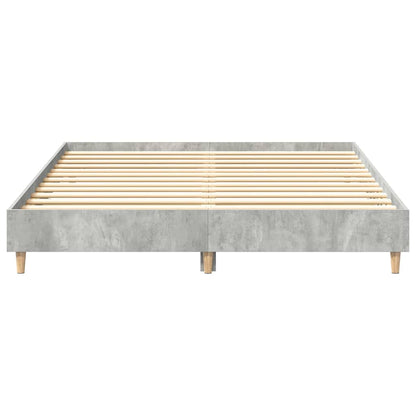 Bedframe zonder matras 140x200 cm spaanplaat betongrijs