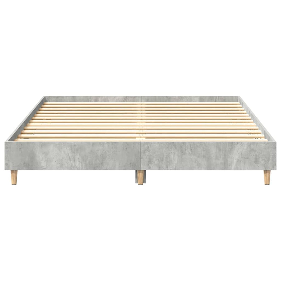 Bedframe zonder matras 140x200 cm spaanplaat betongrijs