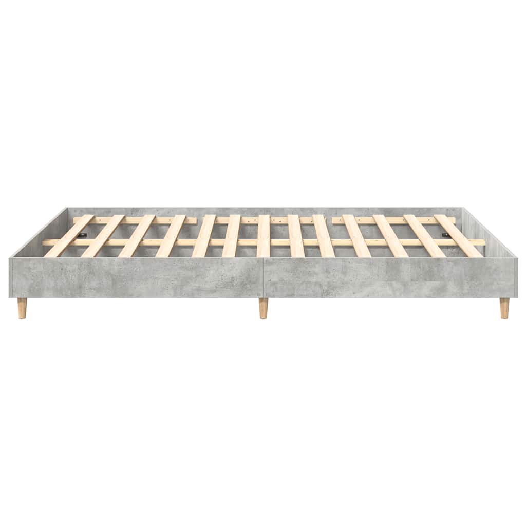 Bedframe zonder matras 140x200 cm spaanplaat betongrijs