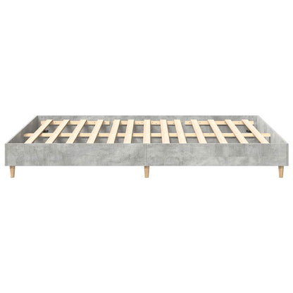 Bedframe zonder matras 140x200 cm spaanplaat betongrijs