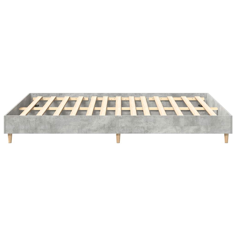 Bedframe zonder matras 140x200 cm spaanplaat betongrijs