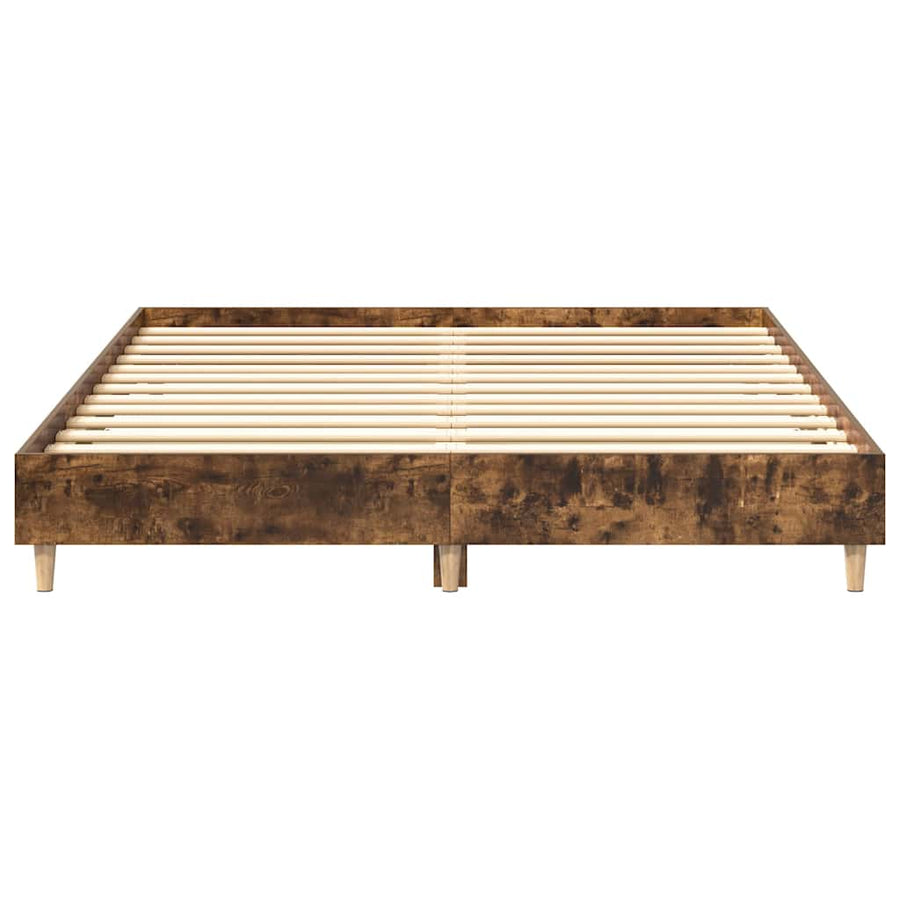 Bedframe zonder matras 140x200 cm spaanplaat gerookt eiken