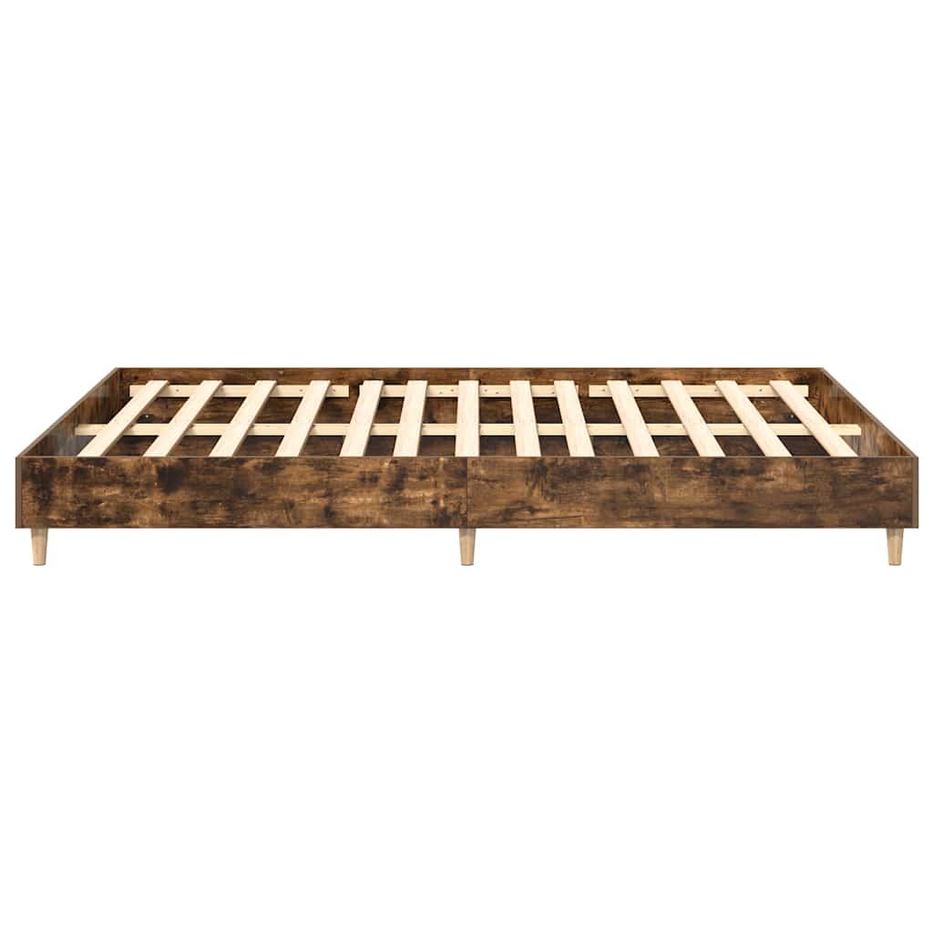 Bedframe zonder matras 140x200 cm spaanplaat gerookt eiken