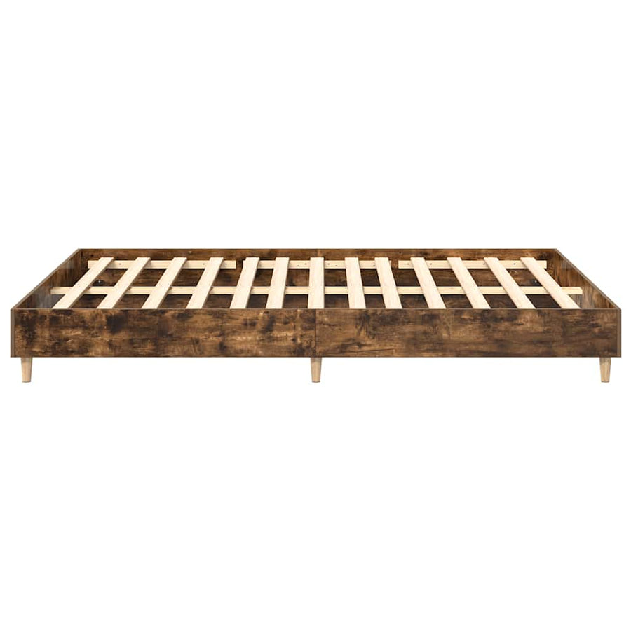 Bedframe zonder matras 140x200 cm spaanplaat gerookt eiken