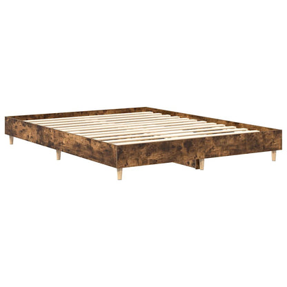 Bedframe zonder matras 140x200 cm spaanplaat gerookt eiken